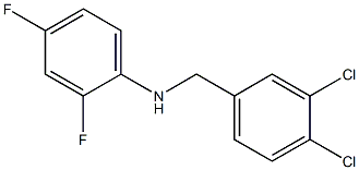 N-[(3,4-dichlorophenyl)methyl]-2,4-difluoroaniline Struktur