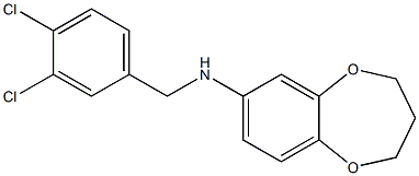 N-[(3,4-dichlorophenyl)methyl]-3,4-dihydro-2H-1,5-benzodioxepin-7-amine Struktur