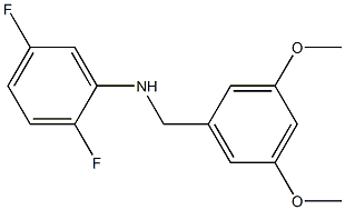 N-[(3,5-dimethoxyphenyl)methyl]-2,5-difluoroaniline Struktur