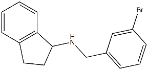 N-[(3-bromophenyl)methyl]-2,3-dihydro-1H-inden-1-amine Struktur