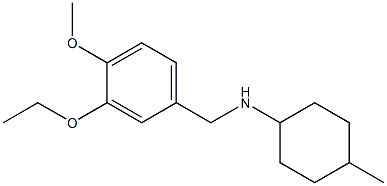 N-[(3-ethoxy-4-methoxyphenyl)methyl]-4-methylcyclohexan-1-amine Struktur