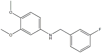 N-[(3-fluorophenyl)methyl]-3,4-dimethoxyaniline Struktur