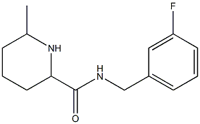 N-[(3-fluorophenyl)methyl]-6-methylpiperidine-2-carboxamide Struktur