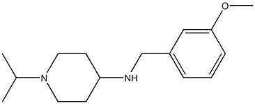 N-[(3-methoxyphenyl)methyl]-1-(propan-2-yl)piperidin-4-amine Struktur