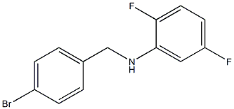 N-[(4-bromophenyl)methyl]-2,5-difluoroaniline Struktur