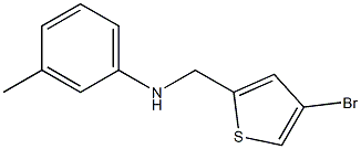 N-[(4-bromothiophen-2-yl)methyl]-3-methylaniline Struktur