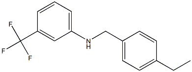 N-[(4-ethylphenyl)methyl]-3-(trifluoromethyl)aniline Struktur