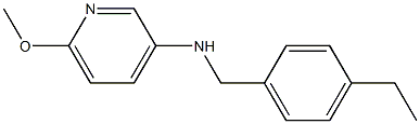 N-[(4-ethylphenyl)methyl]-6-methoxypyridin-3-amine Struktur