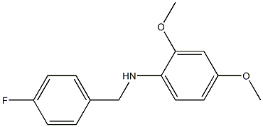 N-[(4-fluorophenyl)methyl]-2,4-dimethoxyaniline Struktur