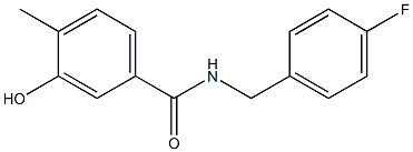 N-[(4-fluorophenyl)methyl]-3-hydroxy-4-methylbenzamide Struktur