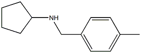 N-[(4-methylphenyl)methyl]cyclopentanamine Struktur