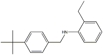 N-[(4-tert-butylphenyl)methyl]-2-ethylaniline Struktur