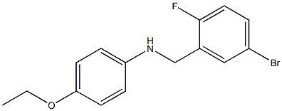 N-[(5-bromo-2-fluorophenyl)methyl]-4-ethoxyaniline Struktur