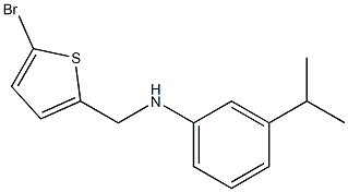 N-[(5-bromothiophen-2-yl)methyl]-3-(propan-2-yl)aniline Struktur