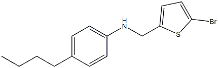 N-[(5-bromothiophen-2-yl)methyl]-4-butylaniline Struktur