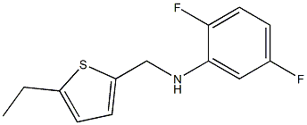 N-[(5-ethylthiophen-2-yl)methyl]-2,5-difluoroaniline Struktur