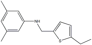 N-[(5-ethylthiophen-2-yl)methyl]-3,5-dimethylaniline Struktur