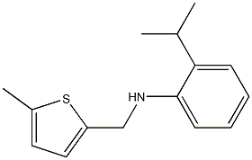 N-[(5-methylthiophen-2-yl)methyl]-2-(propan-2-yl)aniline Struktur