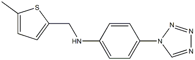 N-[(5-methylthiophen-2-yl)methyl]-4-(1H-1,2,3,4-tetrazol-1-yl)aniline Struktur