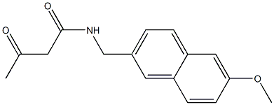 N-[(6-methoxynaphthalen-2-yl)methyl]-3-oxobutanamide Struktur