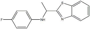 N-[1-(1,3-benzothiazol-2-yl)ethyl]-4-fluoroaniline Struktur