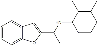 N-[1-(1-benzofuran-2-yl)ethyl]-2,3-dimethylcyclohexan-1-amine Struktur