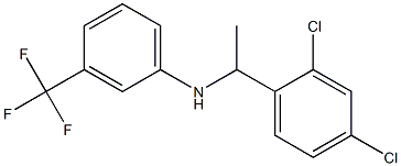 N-[1-(2,4-dichlorophenyl)ethyl]-3-(trifluoromethyl)aniline Struktur