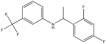 N-[1-(2,4-difluorophenyl)ethyl]-3-(trifluoromethyl)aniline Struktur