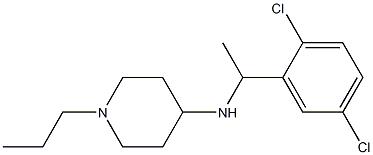 N-[1-(2,5-dichlorophenyl)ethyl]-1-propylpiperidin-4-amine Struktur