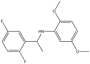 N-[1-(2,5-difluorophenyl)ethyl]-2,5-dimethoxyaniline Struktur