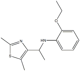 N-[1-(2,5-dimethyl-1,3-thiazol-4-yl)ethyl]-2-ethoxyaniline Struktur