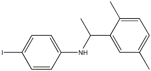 N-[1-(2,5-dimethylphenyl)ethyl]-4-iodoaniline Struktur