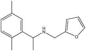 N-[1-(2,5-dimethylphenyl)ethyl]-N-(2-furylmethyl)amine Struktur