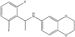 N-[1-(2,6-difluorophenyl)ethyl]-2,3-dihydro-1,4-benzodioxin-6-amine Struktur