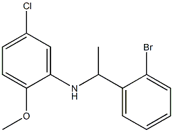 N-[1-(2-bromophenyl)ethyl]-5-chloro-2-methoxyaniline Struktur