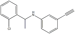 N-[1-(2-chlorophenyl)ethyl]-3-ethynylaniline Struktur