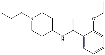 N-[1-(2-ethoxyphenyl)ethyl]-1-propylpiperidin-4-amine Struktur