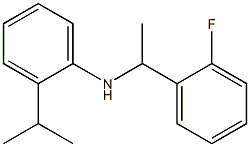 N-[1-(2-fluorophenyl)ethyl]-2-(propan-2-yl)aniline Struktur