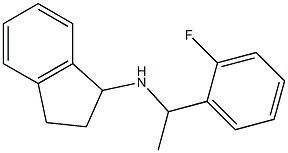 N-[1-(2-fluorophenyl)ethyl]-2,3-dihydro-1H-inden-1-amine Struktur