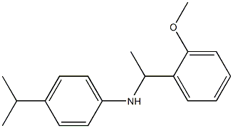 N-[1-(2-methoxyphenyl)ethyl]-4-(propan-2-yl)aniline Struktur