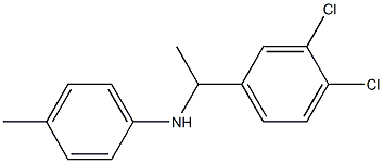 N-[1-(3,4-dichlorophenyl)ethyl]-4-methylaniline Struktur