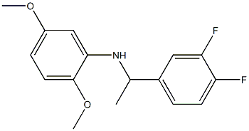 N-[1-(3,4-difluorophenyl)ethyl]-2,5-dimethoxyaniline Struktur