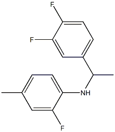 N-[1-(3,4-difluorophenyl)ethyl]-2-fluoro-4-methylaniline Struktur