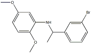 N-[1-(3-bromophenyl)ethyl]-2,5-dimethoxyaniline Struktur