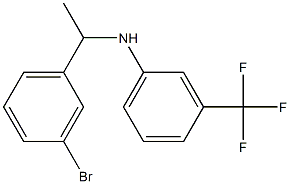 N-[1-(3-bromophenyl)ethyl]-3-(trifluoromethyl)aniline Struktur