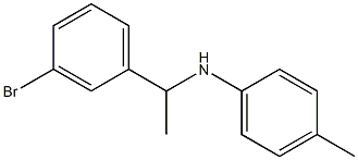 N-[1-(3-bromophenyl)ethyl]-4-methylaniline Struktur