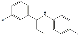 N-[1-(3-chlorophenyl)propyl]-4-fluoroaniline Struktur