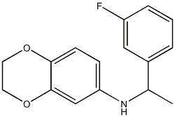 N-[1-(3-fluorophenyl)ethyl]-2,3-dihydro-1,4-benzodioxin-6-amine Struktur