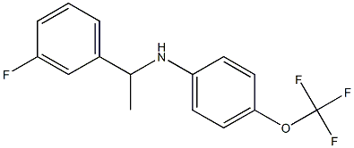 N-[1-(3-fluorophenyl)ethyl]-4-(trifluoromethoxy)aniline Struktur