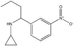 N-[1-(3-nitrophenyl)butyl]cyclopropanamine Struktur